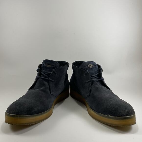 Diesel Sandman Chukka Boots Mens Size 45, US Size 11.5 Baby Blue Suede Lace Up - Picture 2 of 11